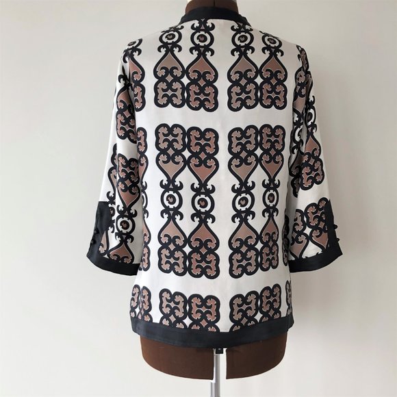 Moroccan Inspired Silk Top - Picture 6 of 7